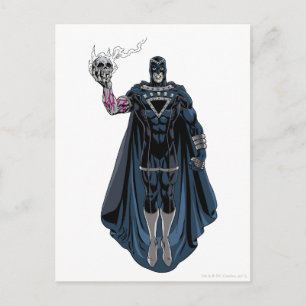 Carte Postale Main noire avec crâne 1