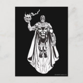 Carte Postale Main noire avec crâne 3 (Devant)