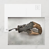 Carte Postale Main prothétique Vintage vapeur (Devant / Derrière)