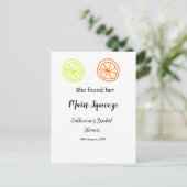 Carte Postale Main Squeeze citron citron mariage enter nom d (Debout devant)