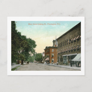 Carte Postale Main St, Flemington, NJ Vintage