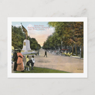 Carte Postale Main St, Race Week, Goshen, New York Vintage