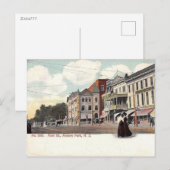 Carte Postale Main Street, Asbury Park, NJ Vintage (Devant / Derrière)
