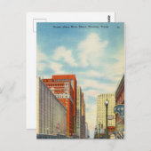 Carte Postale Main Street, Houston, Texas (Devant / Derrière)