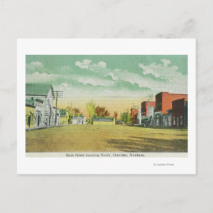 Carte Postale Main Street Look North Sheridan, MT