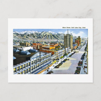 Carte Postale Main Street, Salt Lake City, Utah