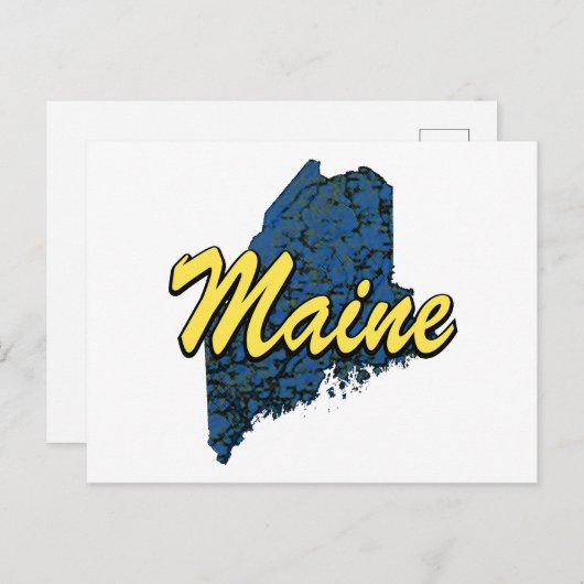 Carte Postale Maine (Devant / Derrière)