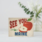 Carte Postale Maine Apple - Vintage voyage (Debout devant)