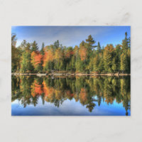 Maine Automne automne Foliage Lake Réflexions