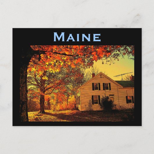 Carte postale Maine Autumn (Devant)