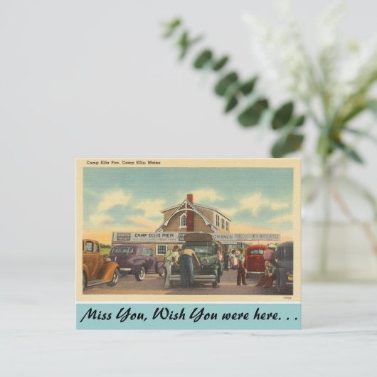 Carte Postale Maine, Camp Ellis Pier (Debout devant)