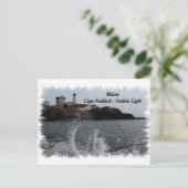 Carte Postale Maine Cape Neddick - Nubble Light (Debout devant)