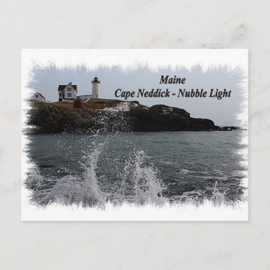 Carte Postale Maine Cape Neddick - Nubble Light (Devant)