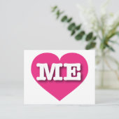 Carte Postale Maine Hot Pink Heart - Je m'aime (Debout devant)