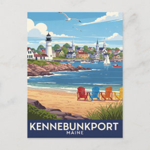 Carte Postale Maine Kennebunkport Travel