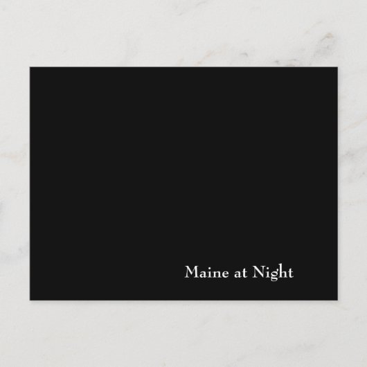 Carte Postale Maine la nuit (Devant)