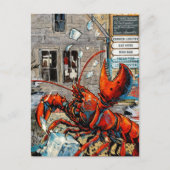 Carte Postale Maine Lobster Breaking Ice (Devant)
