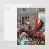 Carte Postale Maine Lobster Breaking Ice Cube (Devant / Derrière)
