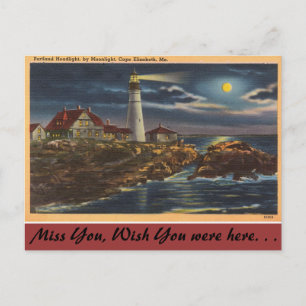 Carte Postale Maine, phare de Portland, Cap Elisabeth