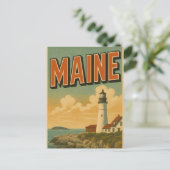 Carte Postale Maine Postcard (Debout devant)