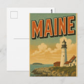 Carte Postale Maine Postcard (Devant / Derrière)
