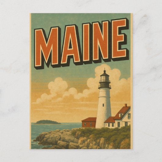Carte Postale Maine Postcard (Devant)