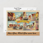 Carte Postale Maine, salutations du village danois (Devant / Derrière)