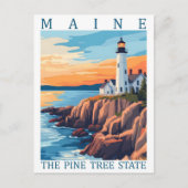Carte Postale Maine the Pine Tree State USA Travel Place (Devant)