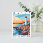 Carte Postale Maine the Pine Tree State USA Travel Place (Debout devant)