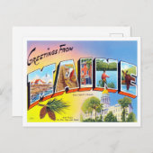 Carte postale Maine Vintage Big Letters (Devant / Derrière)