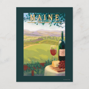Carte Postale MaineWine Country Scene
