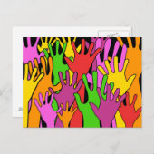 Carte Postale Mains (Devant / Derrière)