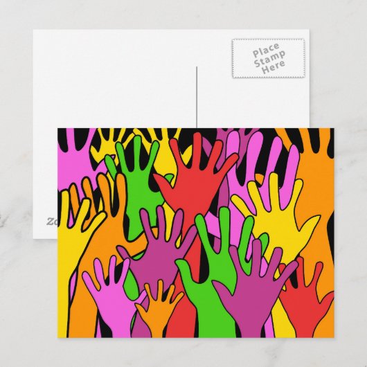 Carte Postale Mains (Devant / Derrière)