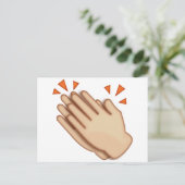 Carte Postale Mains applaudissantes - Emoji (Debout devant)