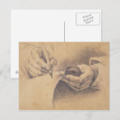 Carte Postale Mains de dessin, 1798 (Devant / Derrière)