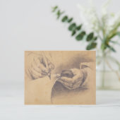 Carte Postale Mains de dessin, 1798 (Debout devant)