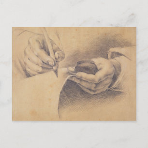 Carte Postale Mains de dessin, 1798