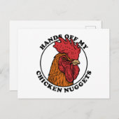 Carte Postale Mains De Mes Nuggets De Poulet (Devant / Derrière)