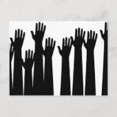 Carte Postale Mains élevées (Devant)