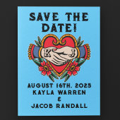 Carte Postale Mains en mariage Mariage tatouage Enregistrer la d