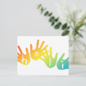 Carte Postale mains houles (Debout devant)