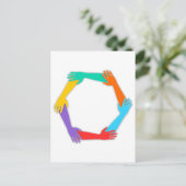 Carte Postale Mains jointes (Debout devant)