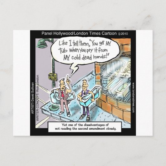 Carte Postale Mains propres à froid avec armes à feu Drôle cadea (Devant)