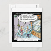 Carte Postale Mains propres à froid avec armes à feu Drôle cadea (Devant / Derrière)