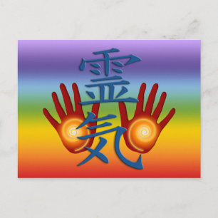 Carte Postale Mains Reiki