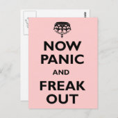 Carte Postale Maintenant Panique Et Freak Sortir (Devant / Derrière)