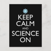 Carte Postale Maintenez Le Calme Et La Science Sur (Devant)