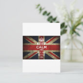 CARTE POSTALE MAINTENEZ LE CALME ET METTEZ LA BOUILLOIRE (Debout devant)