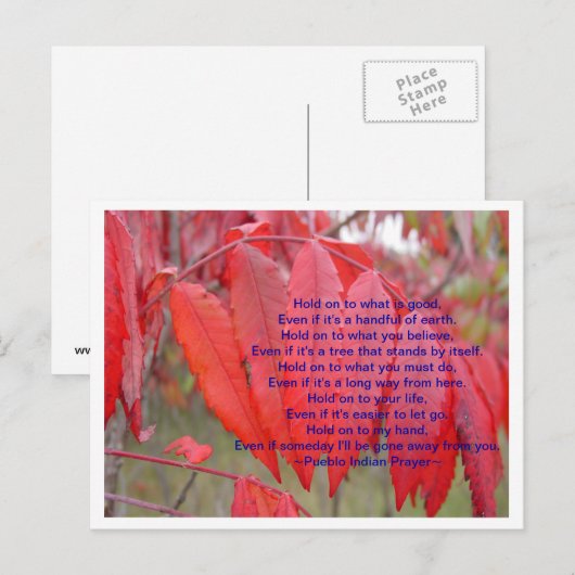 Carte Postale Maintenir (Devant / Derrière)