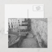 Carte Postale Mainz Allemagne Black & White Stairs (Devant / Derrière)